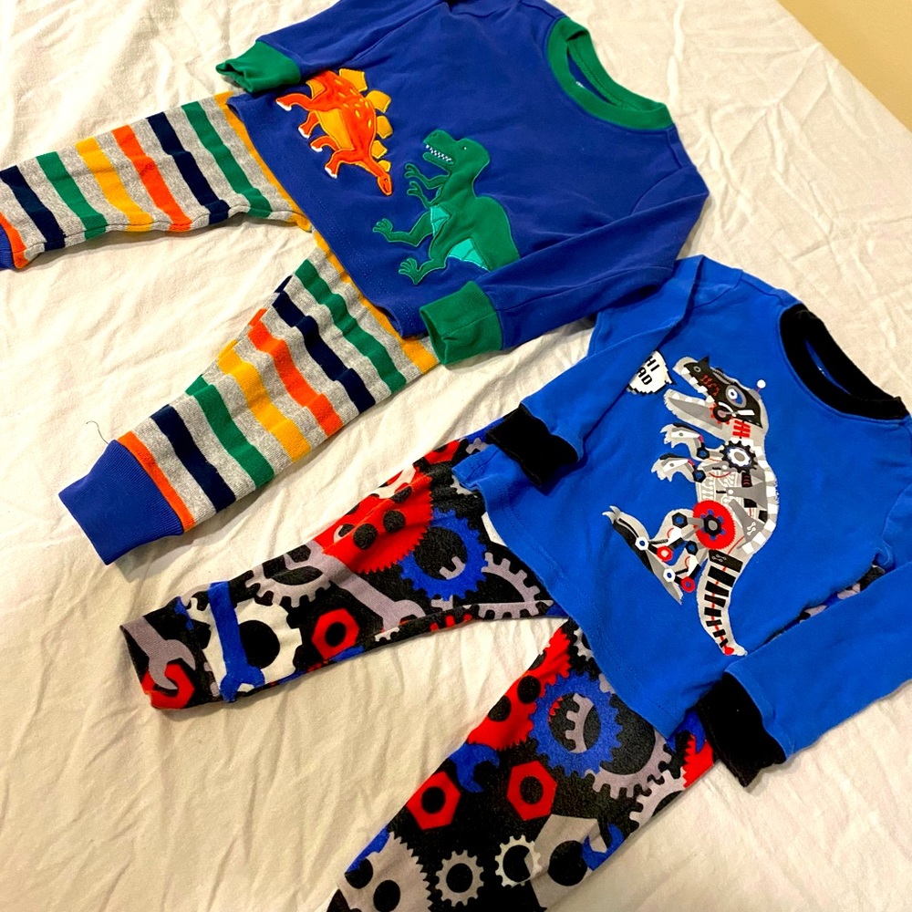 Boys Dinosaur Pajamas- Set of 2- size 12-18 month